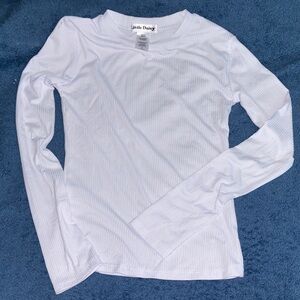 Women's Soft White Long Sleeve Top